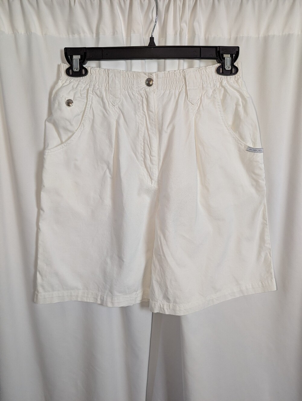 Vintage 80s Cherokee White Cotton Shorts High Rise Mom Jeans Coastal Streetwear